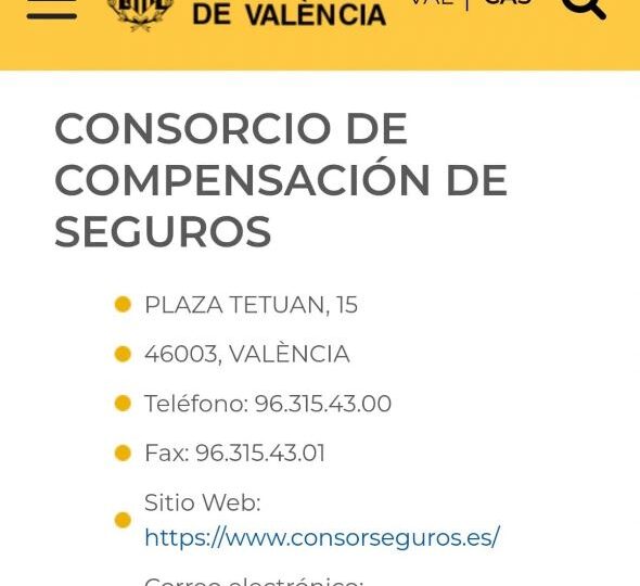 DANA Consorcio de compensación de seguros