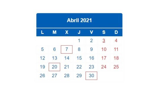 Plazos impuestos abril 2021